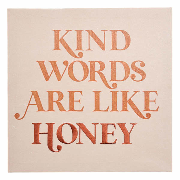 Soul Searcher Kind Words Canvas Wall Art, 12"