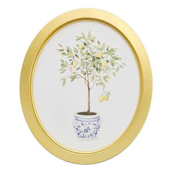 Providence Framed Lemon Tree Canvas Wall Art, 10x12