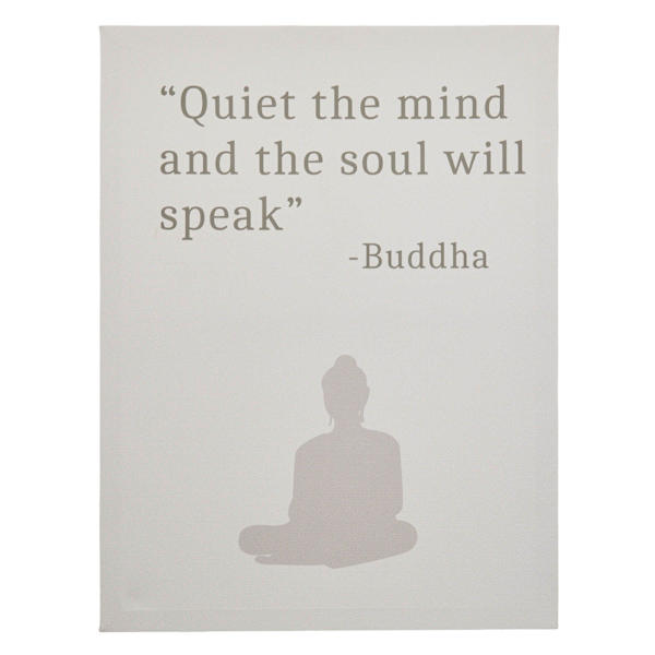 Quiet The Mind Canvas Wall Art, 12x16