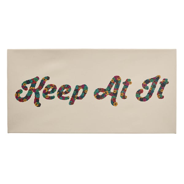 SCADpro Keep At It Canvas Wall Art, 24x12
