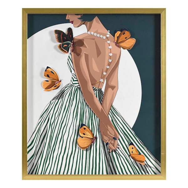 SCADpro Glass Framed Bliss Print Wall Art, 21x25