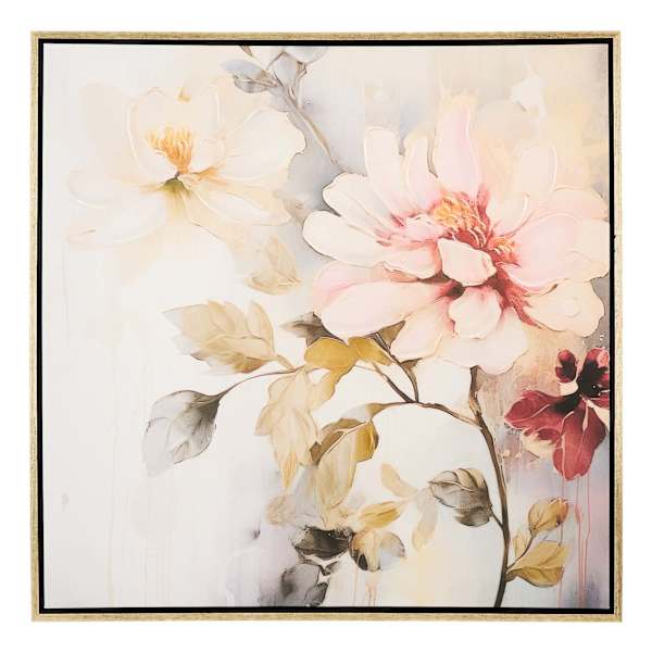 Framed Floral Canvas Wall Art, 32"