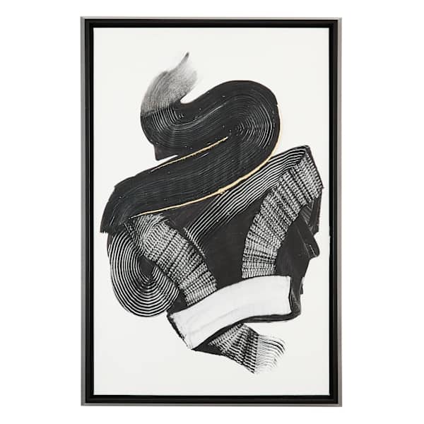 Crosby St. Framed Abstract Canvas Wall Art, 24x36