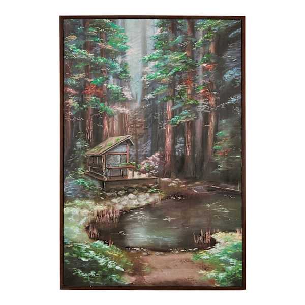 SCADpro Framed Cabin Canvas Wall Art, 25x37