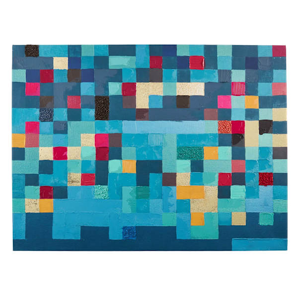 SCADpro Pixel Landscape Canvas Wall Art, 40x20