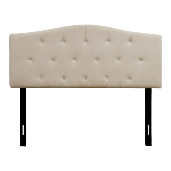 Honeybloom Kane Beige Tufted Queen Headboard