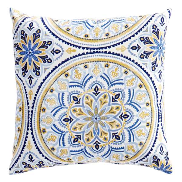 Castille Multicolor Square Outdoor Throw Pillow, 16"