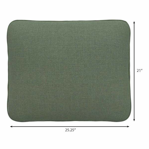 Honeybloom Endive Green Premium Outdoor Corded Back Cushion
