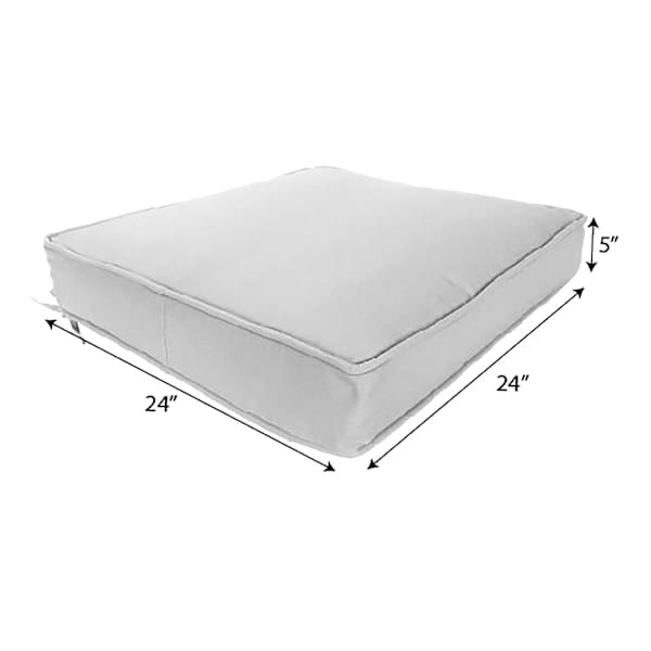 Tahiti Silver Outdoor Deep Seat Cushion