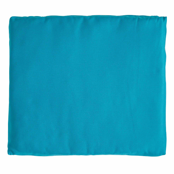 Turquoise Canvas Outdoor Square Seat Cushion