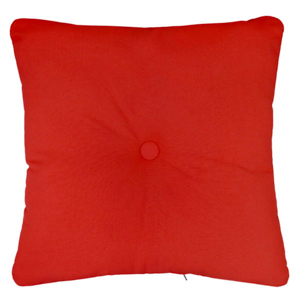 Cherry Canvas Outdoor Tufted Back Cushion