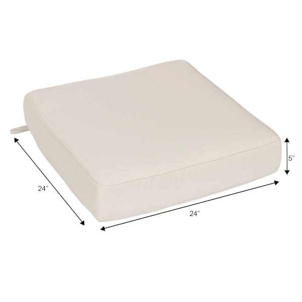 Natural Canvas Outdoor Deep Seat Cushion