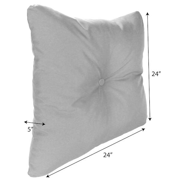 Seneca Navy Blue Outdoor Tufted Back Cushion