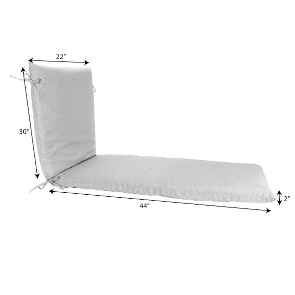 Providence Navy Blue Awning Stripe Outdoor Chaise Lounge Cushion