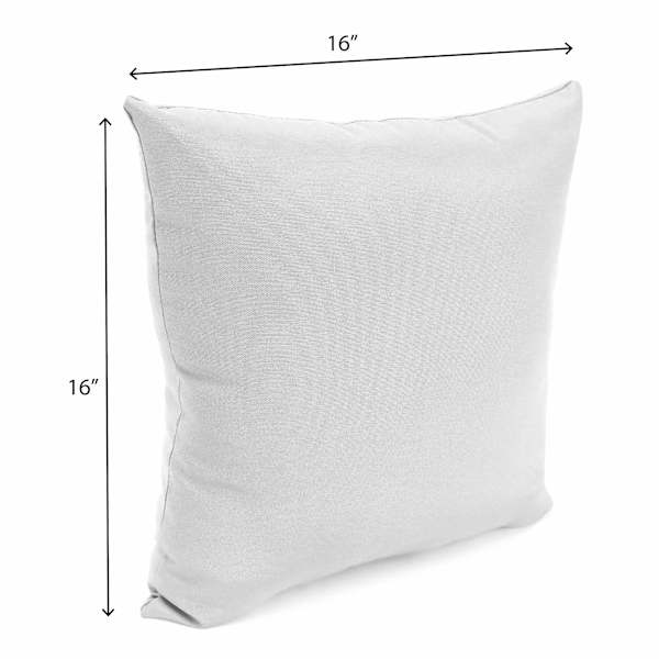 Providence Navy Blue Awning Stripe Square Outdoor Throw Pillow, 16"