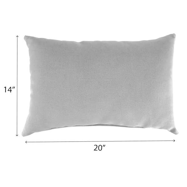 Navy Awning Stripe Lumbar Outdoor Throw Pillow, 14x20