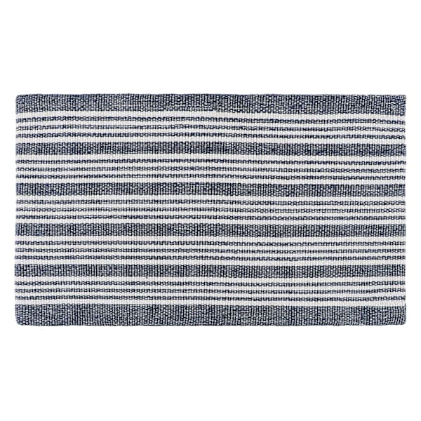 Navy & White Heritage Striped Kitchen Mat, 18x30