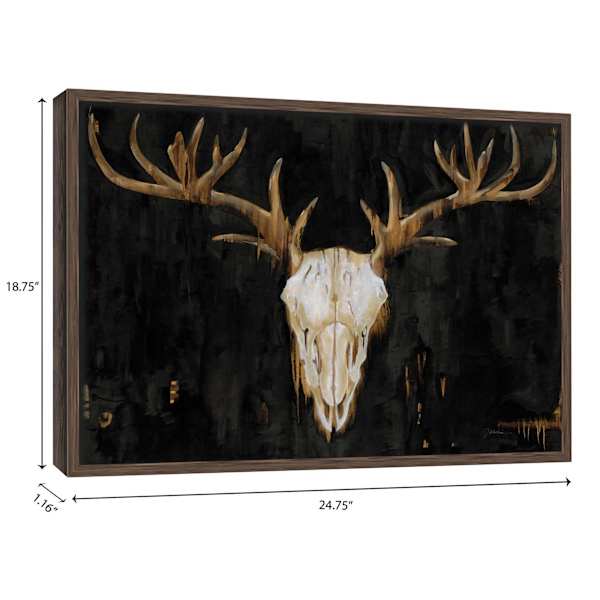 Glass Framed Southwest Skull Print Wall Art, 25x19