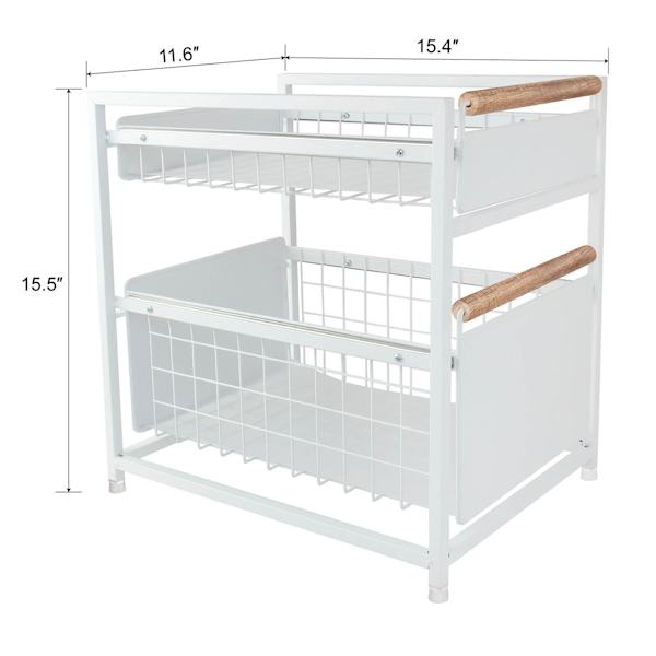REAL SIMPLE Under the Cabinet Double Drawer