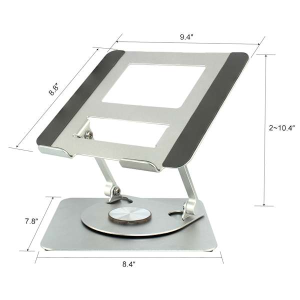 REAL SIMPLE Metal Adjustable Rotating Laptop Stand