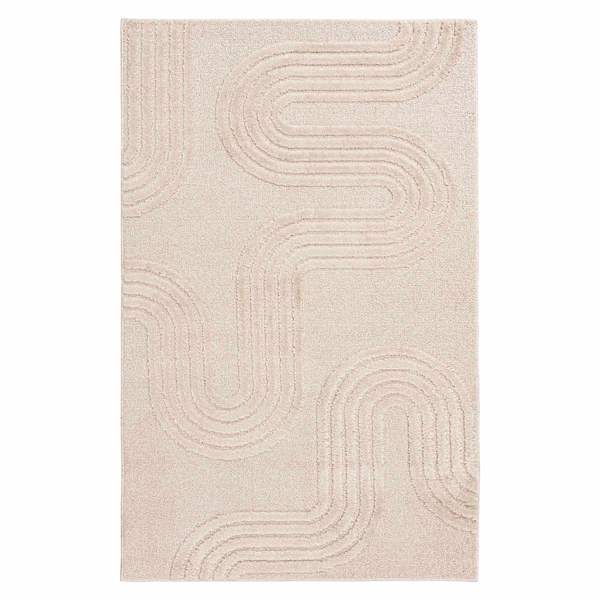 White Tufted Accent Rug, 4x6