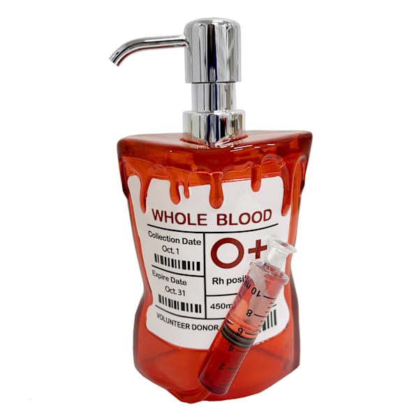 Midnight Shadows A Bloody Mess Blood Bag Soap Dispenser