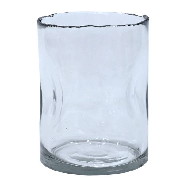 Clear Glass Hurricane Candle Holder, 8"