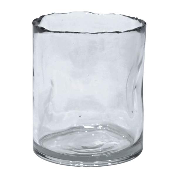 Clear Glass Hurricane Candle Holder, 6"