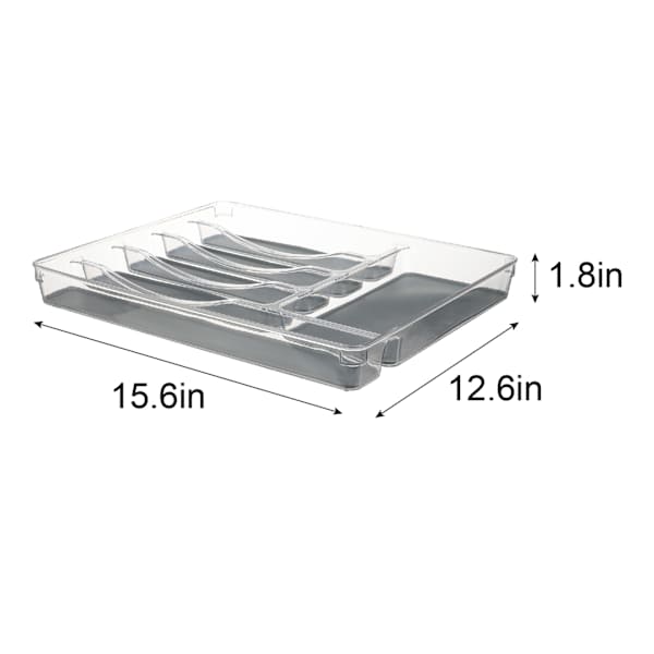 REAL SIMPLE 6-Compartment Cutlery Tray