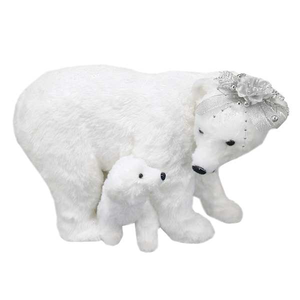 Polar Bear & Cub, 14.4"