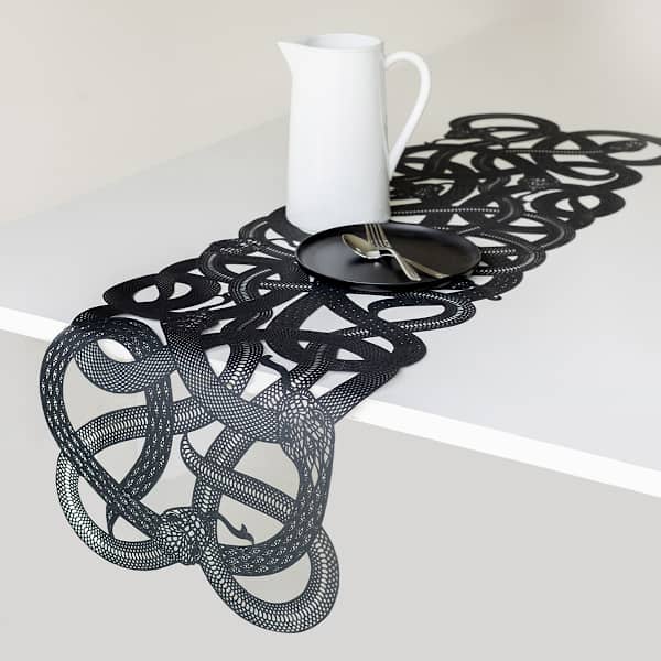 Spellbound Snake Vinyl Table Runner, 53x15.5