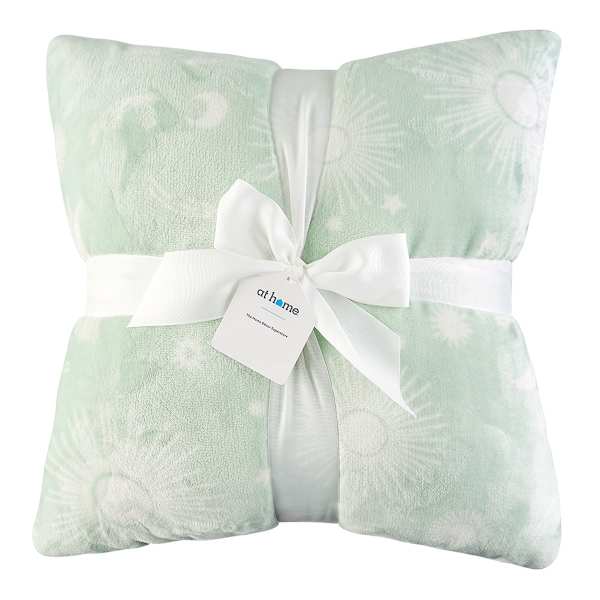 2-Pack Moon Stars Sun Sage Poly Filled Throw Pillows, 18"