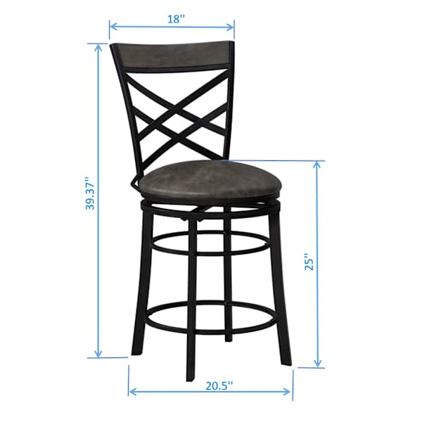 Christina Counter Stool, Grey
