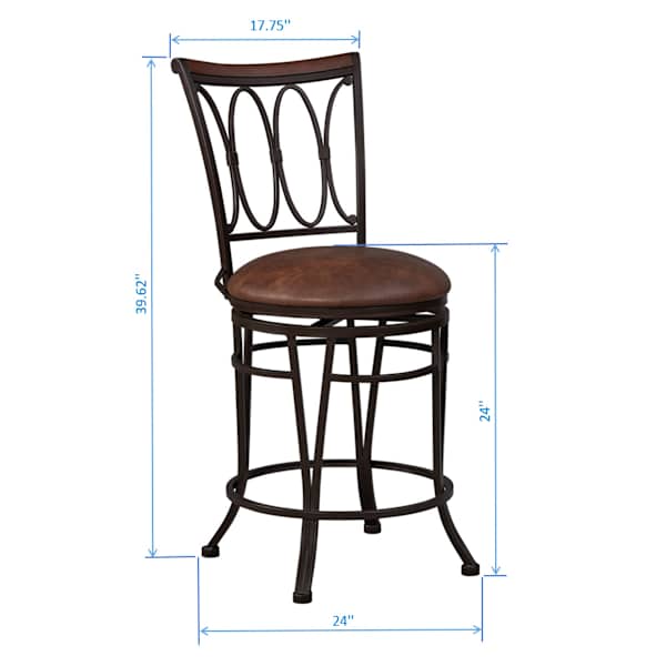 Francine Counter Stool, Brown