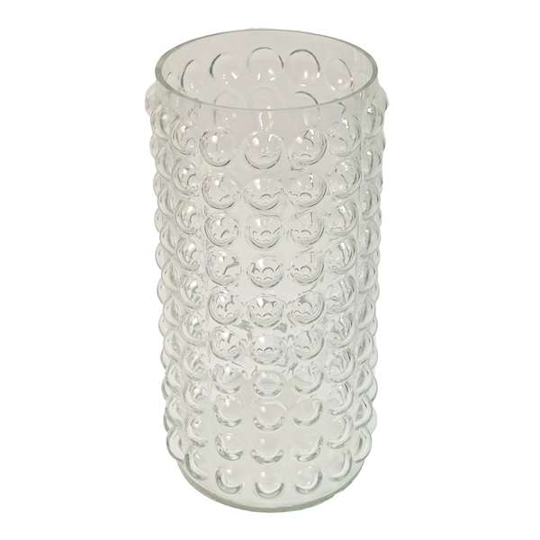 Clear Glass Dot Votive Candle Holder, 8.5"