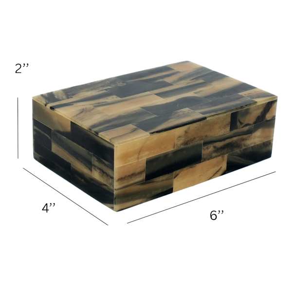 Brown Resin Box, 6.4"