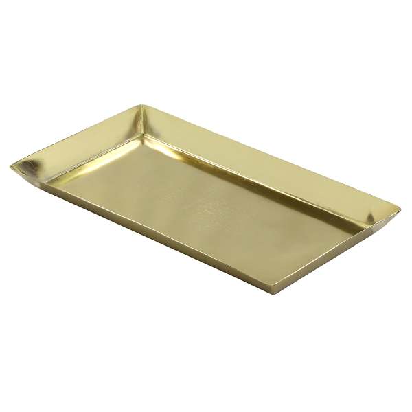 Gold Metal Tray, 10.5x6