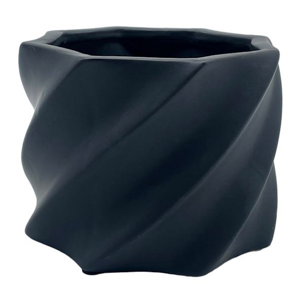 Crosby St. Indoor Ali Black Planter, 6"