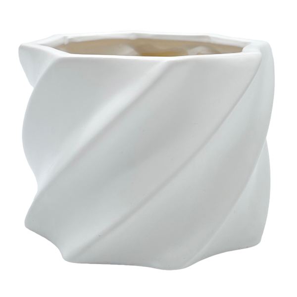 Crosby St. Indoor Ali White Planter, 6"