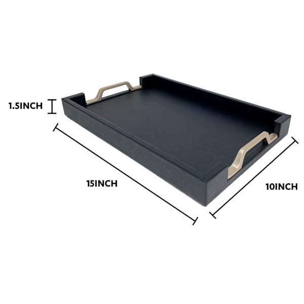Black Wooden Tray, 15x10