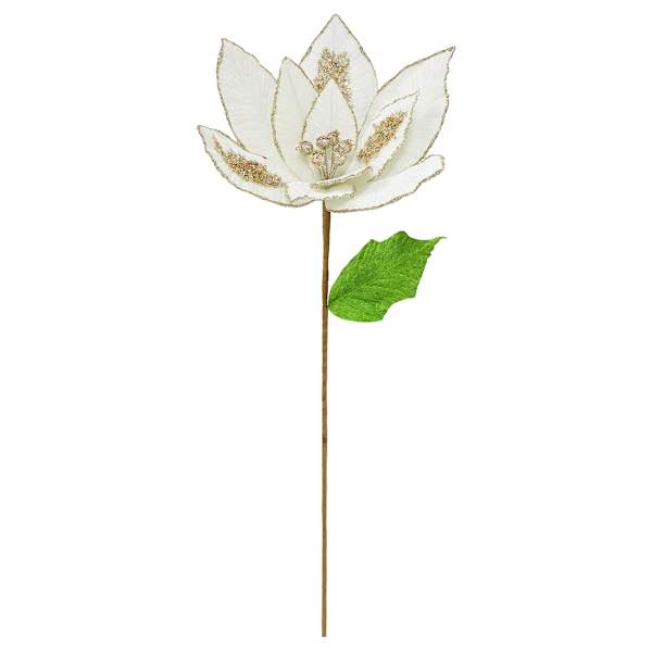 Polyester Poinsettia Stem, 25"