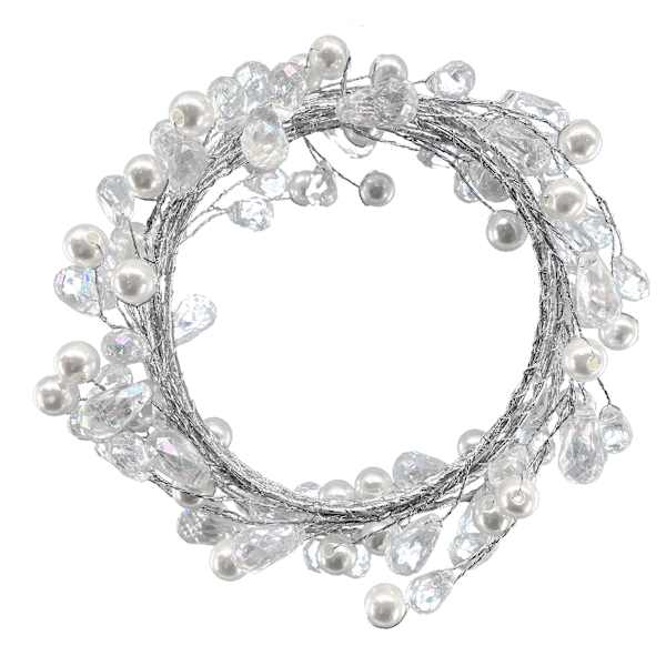 Beaded with Pearl Coiled Garland, 60"