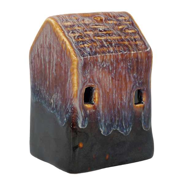 Brown House Figurine, 3x4