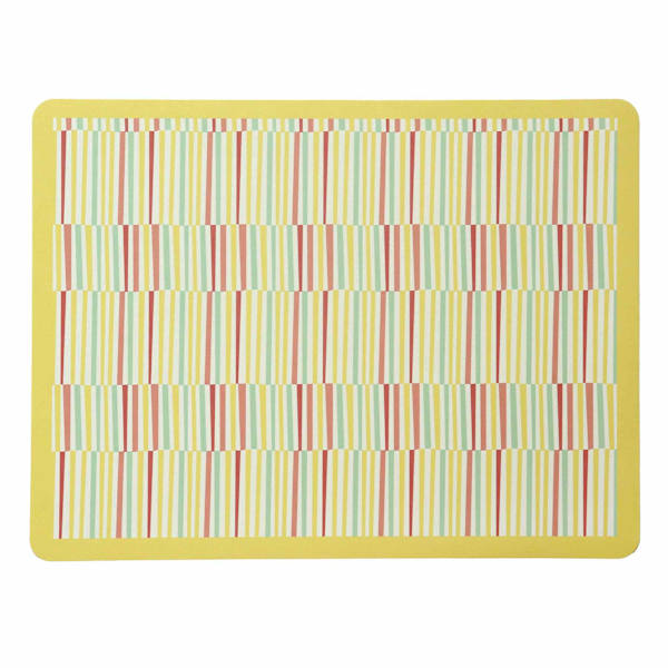 REAL SIMPLE Yellow Broken Stripe Quick-Dry Drying Mat