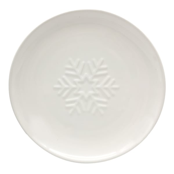 Arctic Wonderland Snowflake Salad Plate