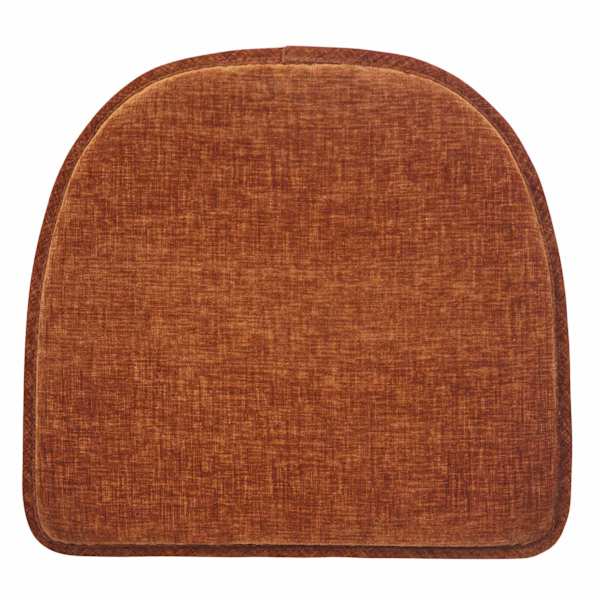 Gripper 2-Pack Bowler Rust Chair Cushions