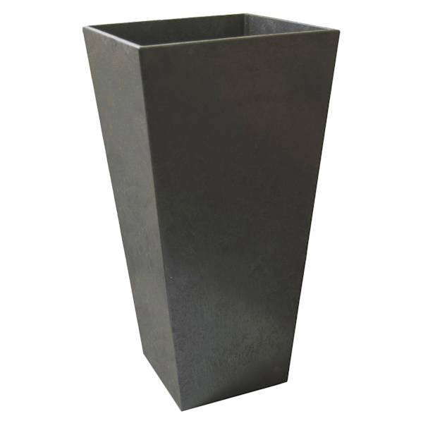 Sonata Grey Recycled Outdoor Planter, 28"