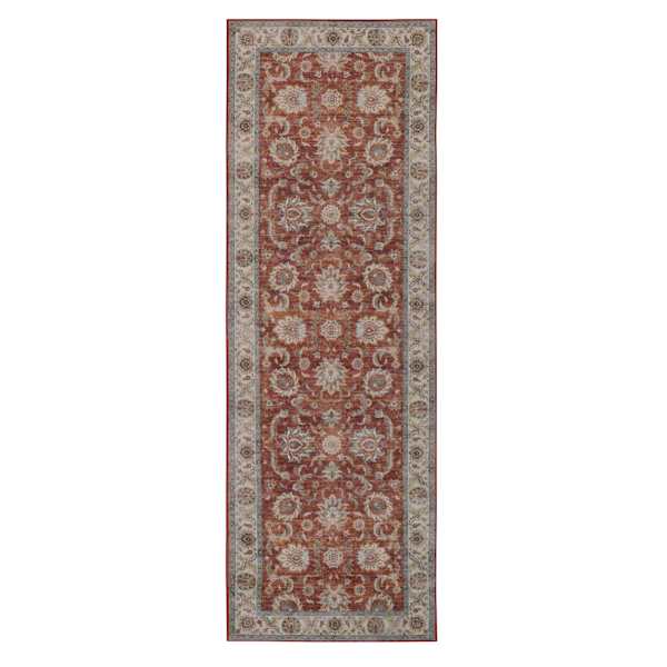 Rust Dove All Over Border Runner, 2x6