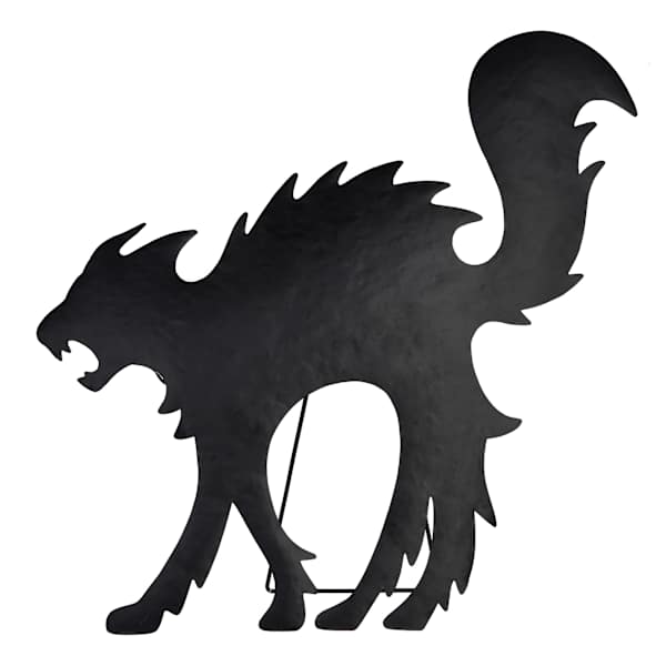 Spellbound LED Cat Silhouette Easel, 20"