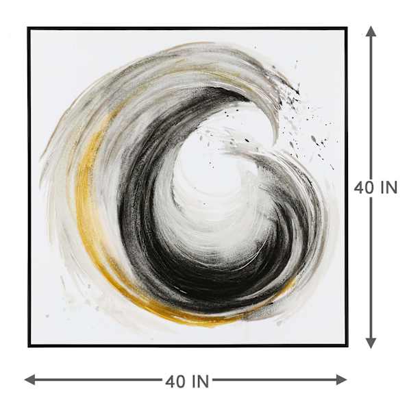 Crosby St. Framed Abstract Canvas Wall Art, 40"